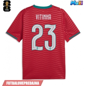 Lacne Muži Futbalové dres Portugalsko Vitinha #23 MS 2026 Krátky Rukáv - Domáci